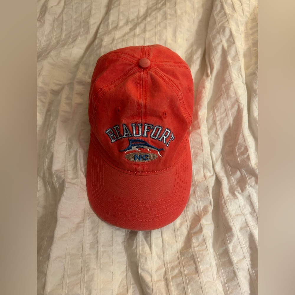 Triangle Sport Headwear Women’s Cotton Orange/Pink Beaufort NC Baseball Cap Hat